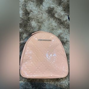 Betsey Johnson Bag, Light Pink, With Silver/ Rose Gold Accents.